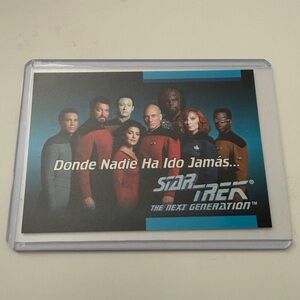 🖖1992 Impel Star Trek TNG Foreign Language Trading Card - 🖖Spanish #01B